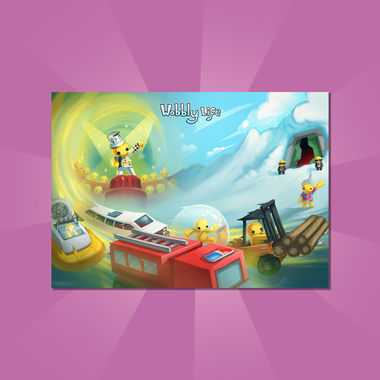 Wobbly Life A2 Men In Black Poster